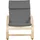 Homestyle4u Relaxsessel Grau 66 x 93 x 61 cm
