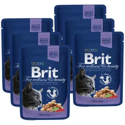 BRIT Cat Fish Kabeljau 6x100g