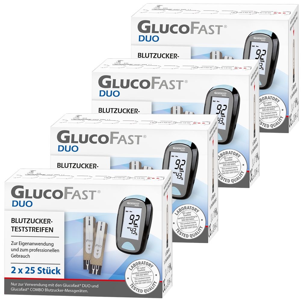 Glucofast Duo Blutzucker-Teststreifen 150 St