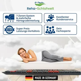 reha-schlafwelt 7 Zonen Lattenrost mit Kopf- und Fußteilverstellung 140 x 200 cm