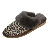 Hollert Damen Lammfell Hausschuhe Safari Pantoffeln Puschen Fellschuhe echt