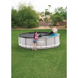 BESTWAY PVC-Abdeckplane schwarz Ø 493 cm