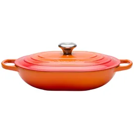 Le Creuset Oblong Signature 31 cm oval ofenrot