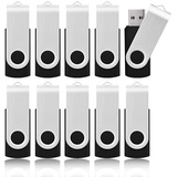 KOOTION USB Sticks 32GB 10er Pack USB 3.0 Speicherstick 10 Stück Datenstick 32 GB Memory Sticks Bunt USB Flash Lauwferk USB Flash Drives 10 STK 32G Set Thumb-Laufwerke 32 Gbyte Flash Stick Schwarz