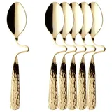 Villeroy & Boch NewWave Caffè Spoon Espresso-/Mokkalöffel vergoldet 6er Set