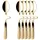 Villeroy & Boch NewWave Caffè Spoon Espresso-/Mokkalöffel vergoldet 6er Set