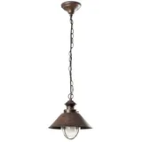 faro BARCELONA Nautica 1-flg. 26 cm braun Glas, Metall