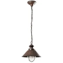 faro BARCELONA Nautica 1-flg. 26 cm braun Glas, Metall