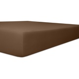 kneer Spannbettlaken Q93 Exclusive-Stretch 180 x 200 - 200 x 220 cm mocca