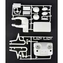 TAMIYA Anbauteile P-Teile P1-16 Fahrer/Auspuff 58452 Weiß