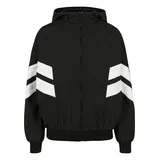 URBAN CLASSICS Damen Crinkle Batwing Jacket (TB2664-00050-0046) blk/wht XL