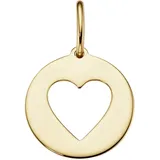 Luigi Merano Plättchen Herz Gold 375