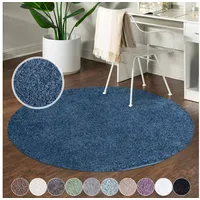 Carpet City Shaggy Hochflor Teppich - Rund 200 cm