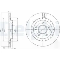 Delphi Bremsscheibe BG3814