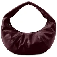 LES VISIONNAIRES Greta Schultertasche Leder 41 cm rot