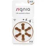 300x Typ 312 PR41 Signia Hörgerätebatterien 1,45 V - Braun