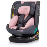 Chipolino i-Size Kindersitz Supreme (40-150 cm) verstellbar 360° drehbar Isofix rosa