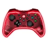 ready2gaming Pro Pad X LED Edition Controller Transparent/Rot für Nintendo Switch
