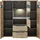 Innostyle Highboard 125 x 128 x 38 cm Viking Eiche Optik / Graphit