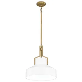 Quoizel Brecken 2-flg. 60 W 30 cm goldfarben/Glas, Metall