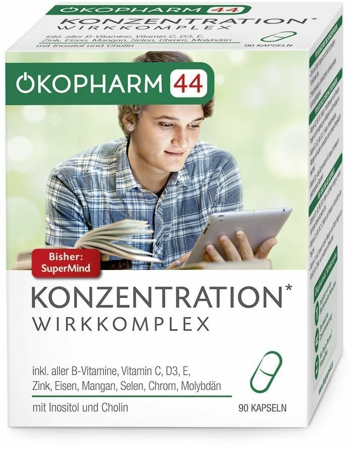 Ökopharm44® Konzentration Wirkkomplex Kapseln 90 St 90 St Kapseln