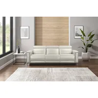 OTTO home 3-Sitzer OTTO HOME "LUND B: 222 cm - OTTO. Verlässliche Qualität. Mit Relaxfunktion", beige (creme), B:222cm H:97cm T:100cm, Echtleder 100% Echtleder;Kunstleder 100% Polyurethan, Sofas, in 2 Sitzen (links/rechts), manuell/elektrisch (USB-C), Kopfteilverst.