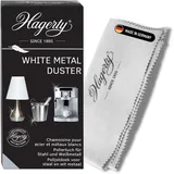 Hagerty White Metal Duster I 100% Baumwolltuch für die Reinigung von Edelstahl I Poliertuch I Putzlappen aus Baumwolle I Anti-Anlauf-Effekt I Für Gegenstände aus weißem Metall