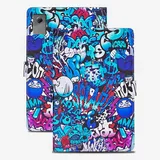 Rostsant Hülle für Lenovo Idea Tab 11 Zoll Tablet 2025 TB-336ZU TB-336FU PU Leder Hülle Magnetischer Ständer Wallet Tablet Schutzhülle mit Ständer Funktion für Samsung Lenovo Idea Tab Graffiti