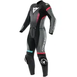 Dainese Vigorosa Lederkombi - Black / Anthracite / White - 40