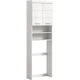 INOSIGN Waschmaschinenumbauschrank INOSIGN "SIENA, Breite 63cm, für Waschmaschine & Trockner, 2 Türen, MDF-Front", weiß (weiß nb, weiß hochglanz mdf tz), B:63cm H:191cm T:24cm, FSC-zertifizierter Holzwerkstoff, Schränke, in verschiedenen Farben, Überbauschrank,