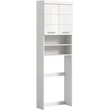 INOSIGN Waschmaschinenumbauschrank INOSIGN "SIENA, Breite 63cm, für Waschmaschine & Trockner, 2 Türen, MDF-Front", weiß (weiß nb, weiß hochglanz mdf tz), B:63cm H:191cm T:24cm, FSC-zertifizierter Holzwerkstoff, Schränke, in verschiedenen Farben, Überbauschrank,