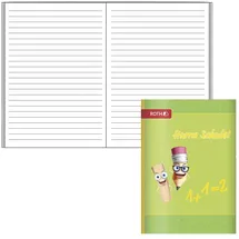 ROTH Schulheft Hurra Schule Lineatur 51 liniert DIN A6 ohne Rand, 32 Blatt, 1 St.