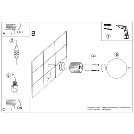 Sollux Lighting HALO (IP44) Braun