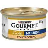 Purina Gourmet Gold Feuchtigkeit Katzen-Mousse mit Truthahn, 24 Dosen à 85 g, 24 x 85 g