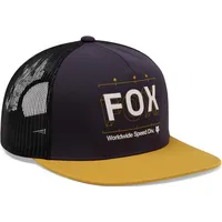 Fox Image Print Trucker Cap Violett Einheitsgröße