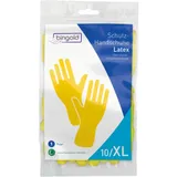 BINGOLD Schutzhandschuhe Latex, gelb 504314 , 1 Paar, Größe XL