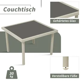 stilvora Gartenlounge-Set 6-tlg. Beige