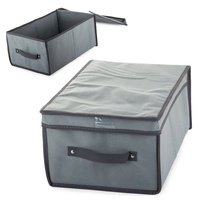 VERK GROUP Aufbewahrungsbox Kleiderschrank Aufbewahrungsbox Garderobe Schuhbox Unterwäschebox grau