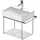 Duravit DuraSquare Metallkonsole 0031331000 56,5x38,1cm, wandhängend, chrom