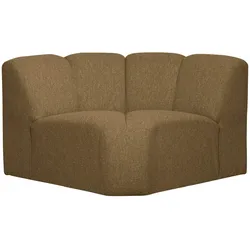 Modulsofa Mojo Boucle Eck-Element, Gelb/Braun