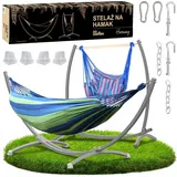 Hängemattengestell 2-in-1 für Garten, Grau, 250kg - Grau