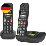 Gigaset E290A DUO - 2 Schnurlose Senioren Dect-Telefone Mit Anrufbeantworter - G