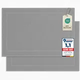 Komfortec Duschvorleger Silber Grau 50 x 80 cm
