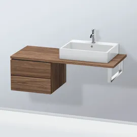 Duravit Unterschrank L-Cube 52x54,7cm, Nussb dkl., f Kons, 2 Schub.
