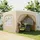 Outsunny Faltpavillon 3 x 3 m inkl. 4 Seitenteile Khaki