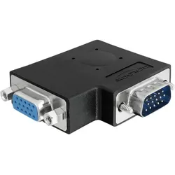 Delock Adapter VGA male / female 90° angled - VGA-Adapter - HD-15 (VGA)