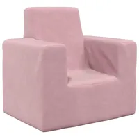 vidaXL Kindersofa Rosa weich Plüsch