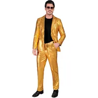 W WIDMANN MILANO Party Fashion - Party Anzug Herren, Set mit Jackett und Hose, 80er Jahre Kostüm für Karneval und Festival