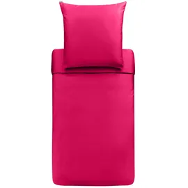 BASSETTI Uni Bettbezug einzeln 200x200 cm | fucsia-1180 - pink