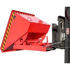 Bauer Kippbehälter Stahl 600 mm rot